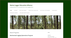 Desktop Screenshot of maineloggereducation.org