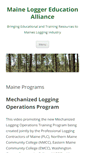 Mobile Screenshot of maineloggereducation.org